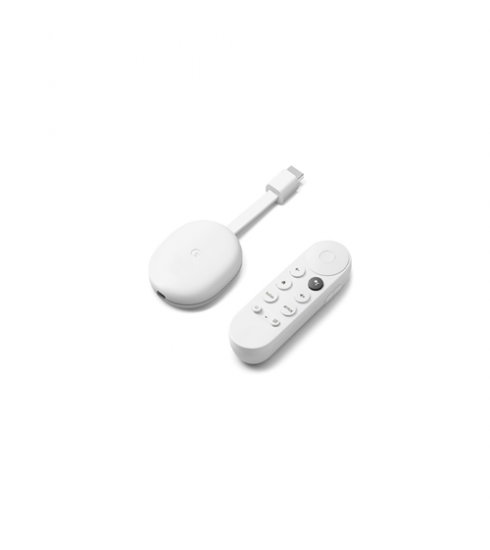 Chromecast with Google TV - 4K with remote white - Chromecast with
